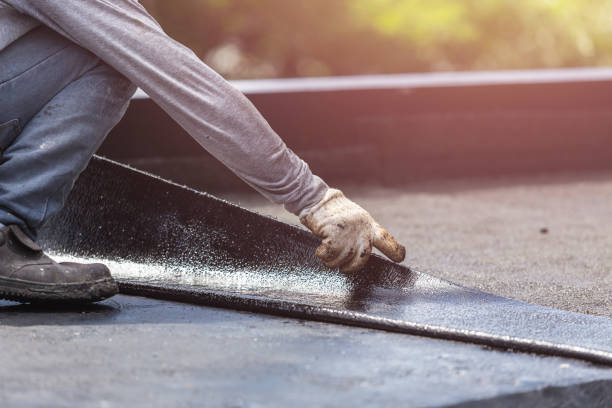 Professional Basement Waterproofing technician working in Winamac, IN